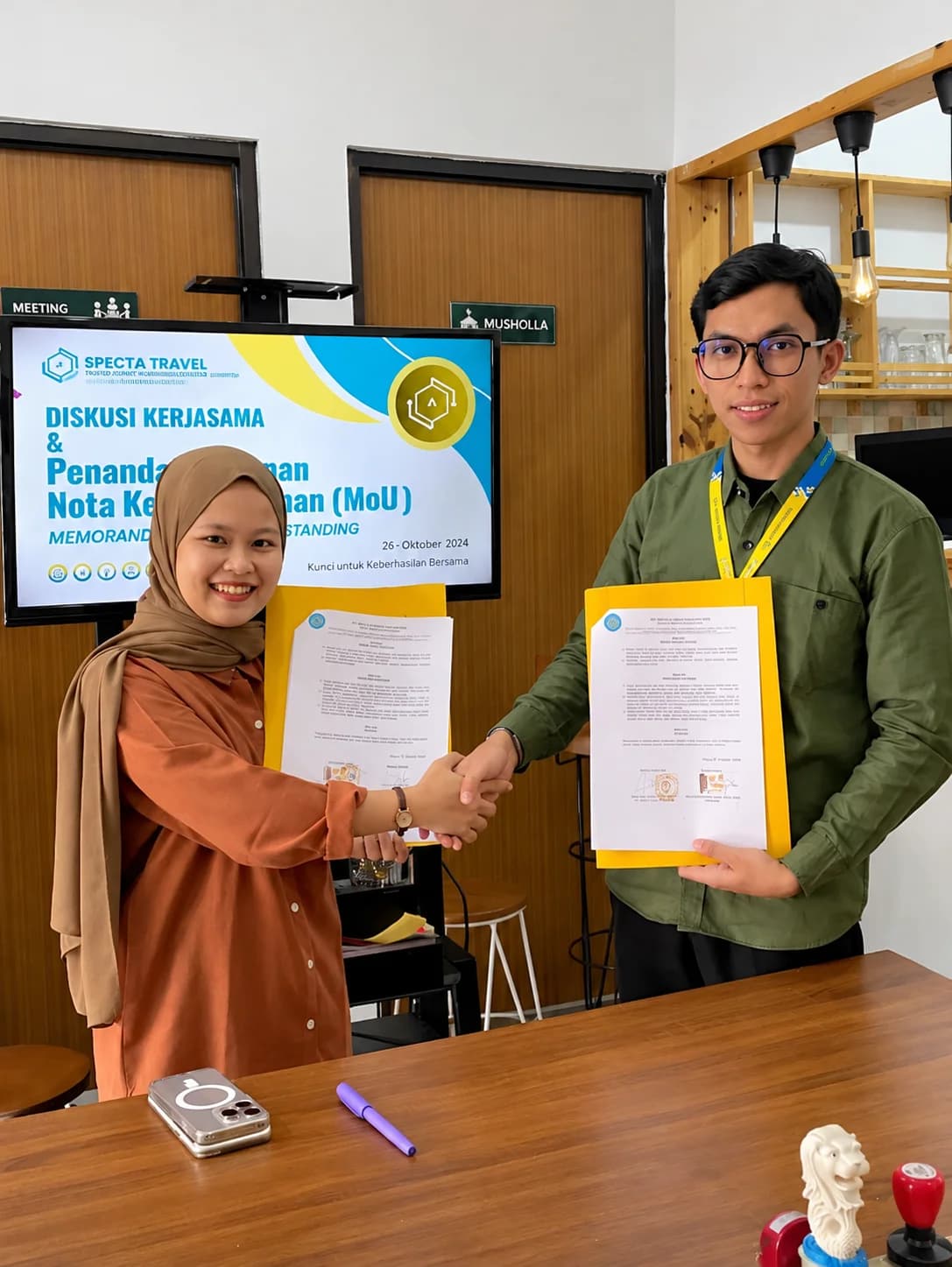 Dokumentasi kerja sama Specta Tour and Travel