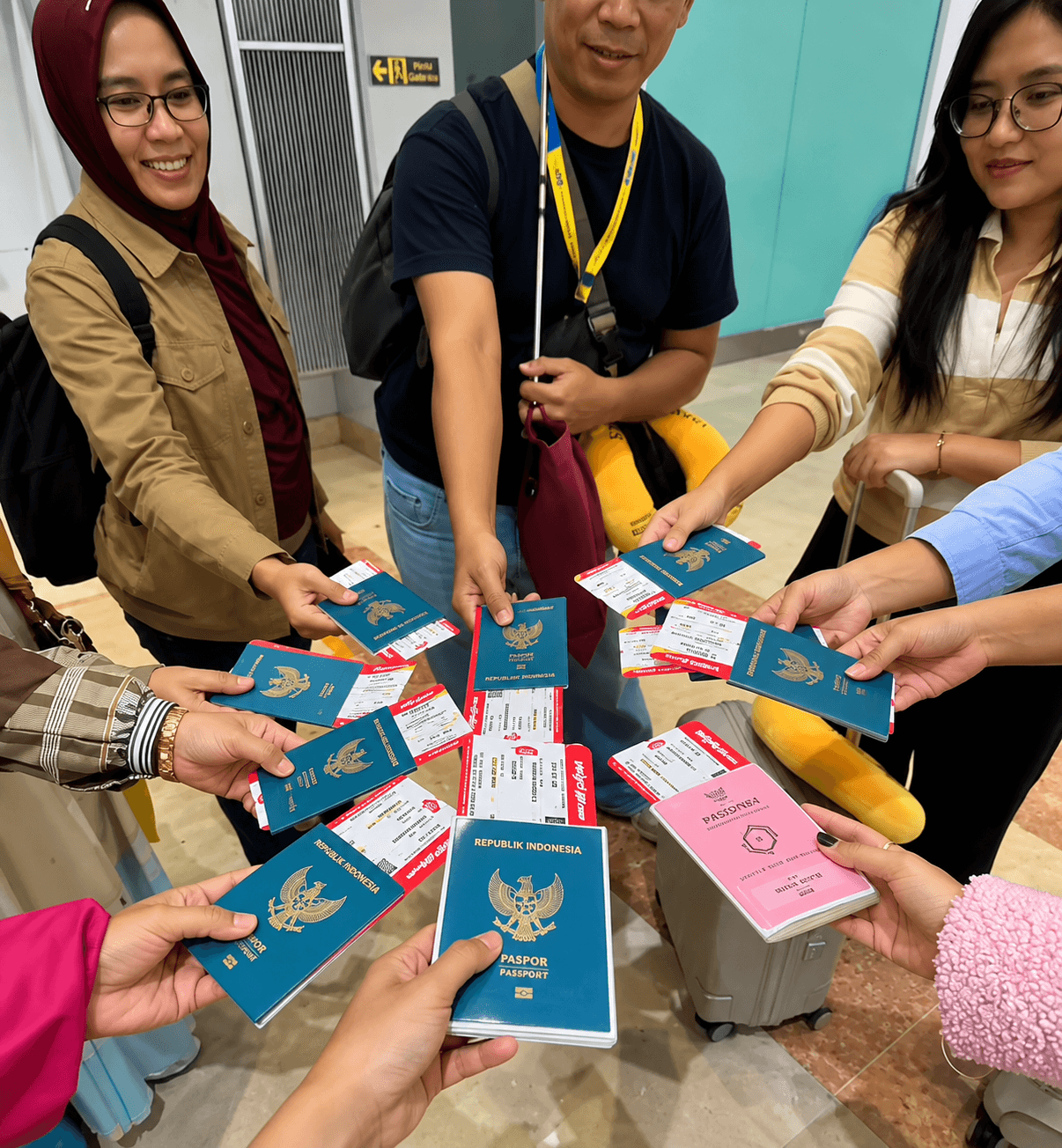 Dokumen keberangkatan perjalanan bersama Specta